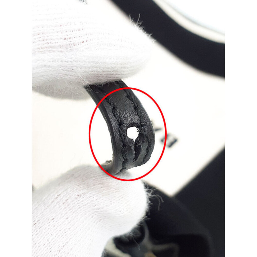 Balenciaga CABAS Tote Bag Canvas Leather White Black - Picture 6 of 9